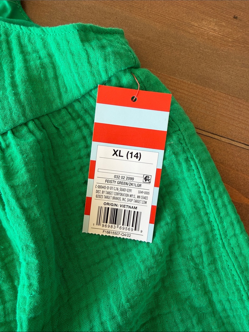 Kids Green Textured Peplum Top - Picture 2 of 3